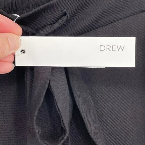 Drew Black Luka Wide Leg‎ Crop Pants High Rise Women Small NWT Style ZT80773T - Picture 8 of 9